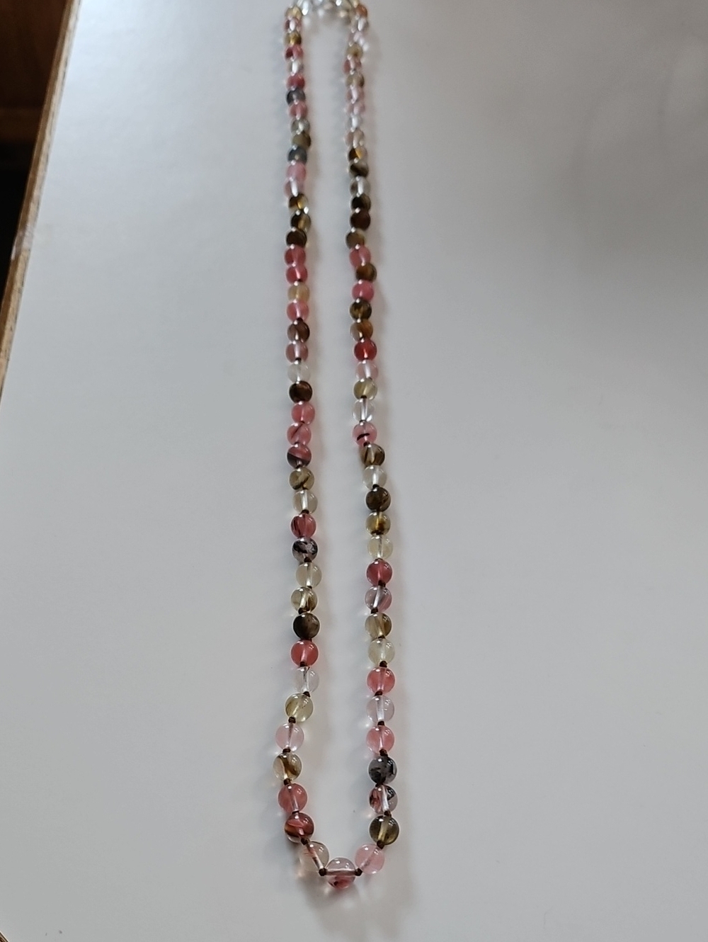 Unlisted Pink & Brown Multicolor Glass Beaded Necklace